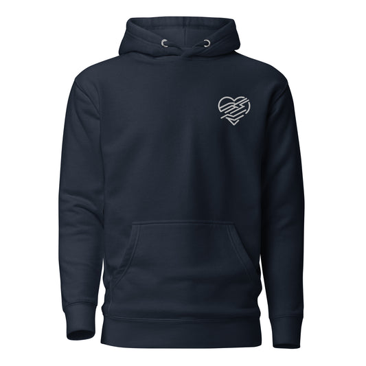 Hoodie Bleu Marine Fractured